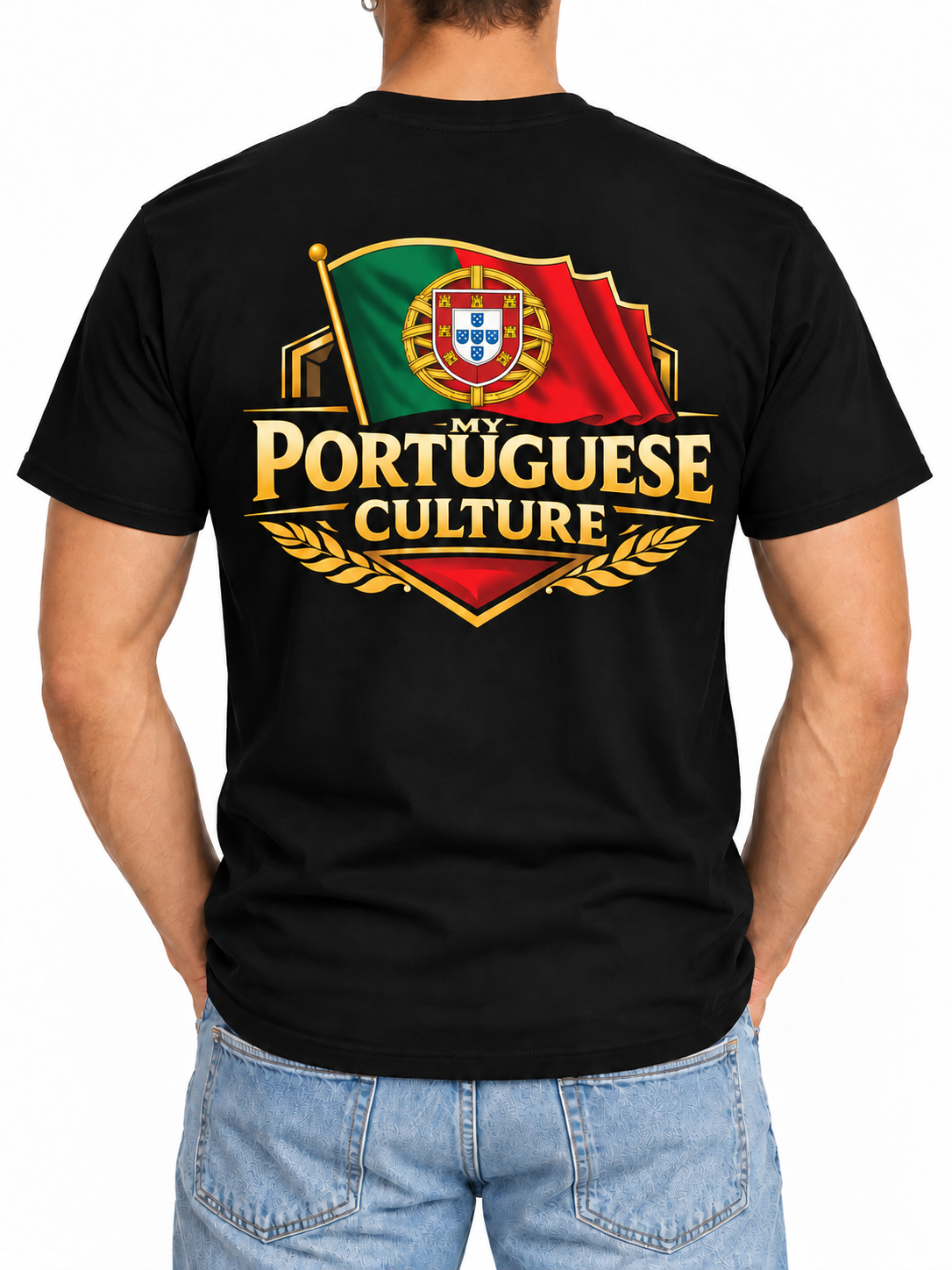 My Portuguese Culture Portuguese Flag Crest T-Shirt
