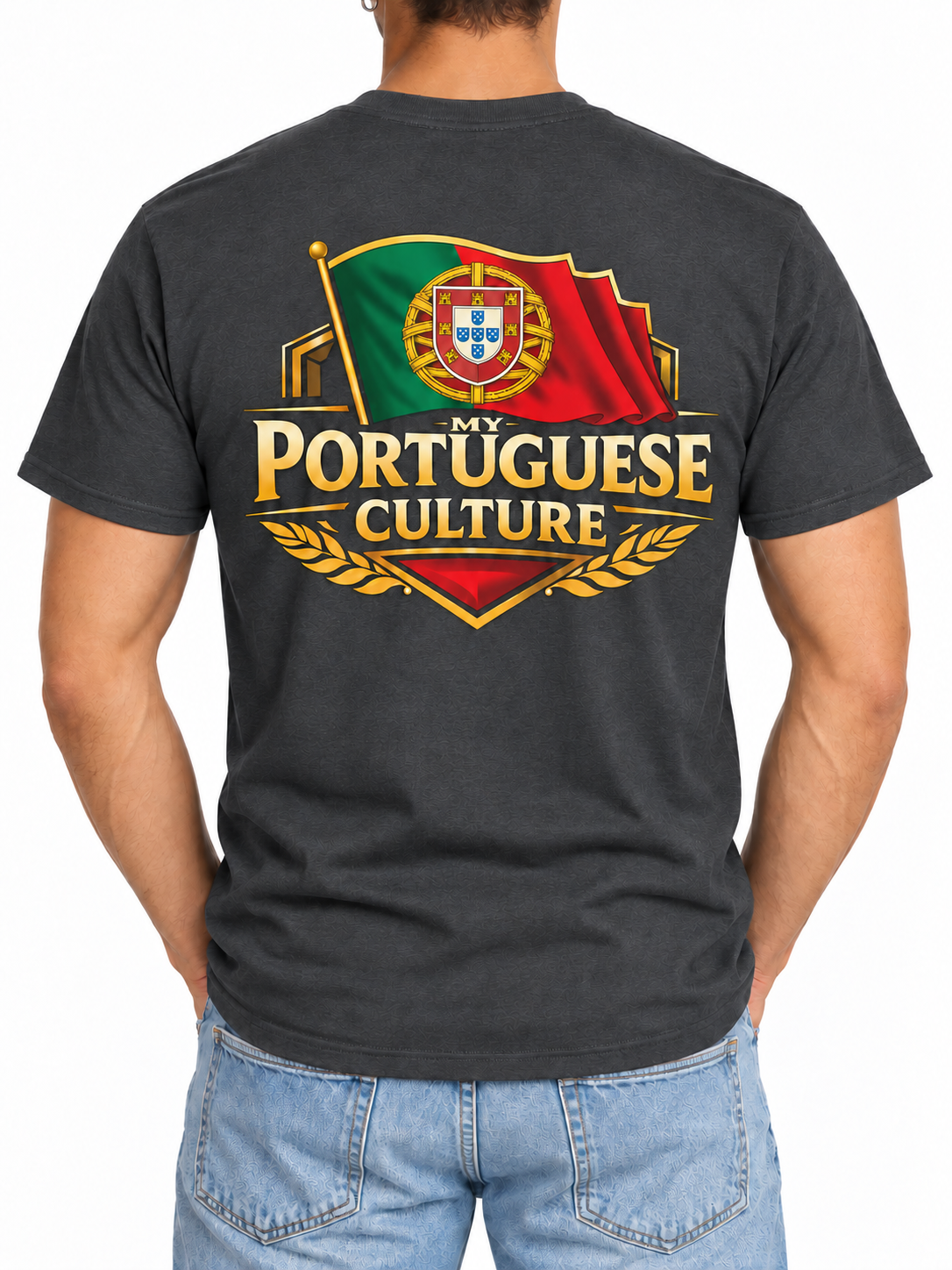 My Portuguese Culture Portuguese Flag Crest T-Shirt