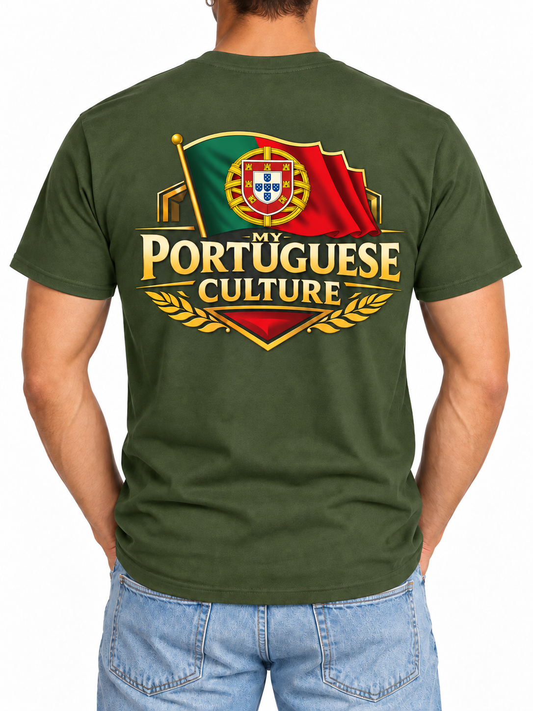 My Portuguese Culture Portuguese Flag Crest T-Shirt