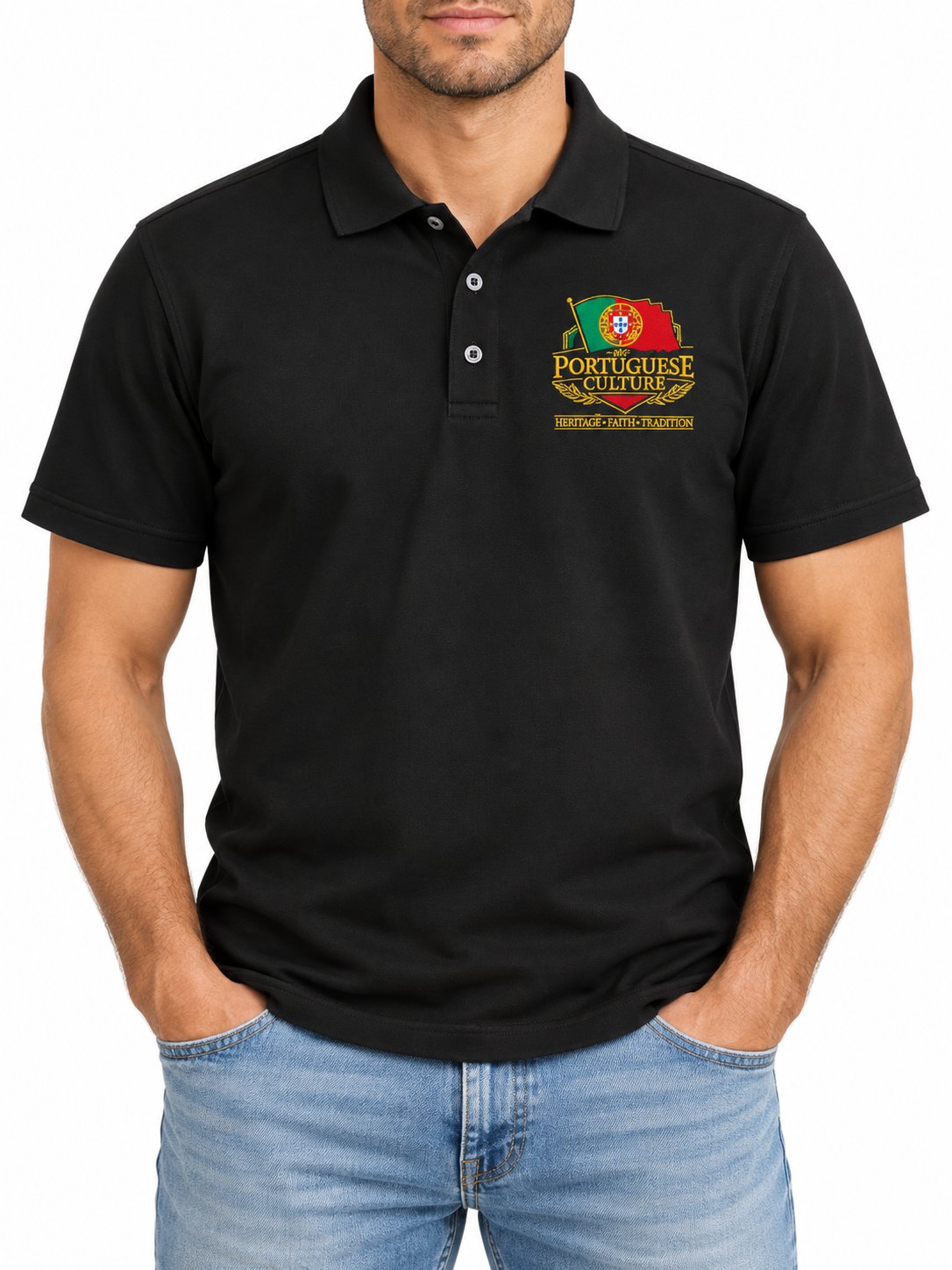 Portuguese Embroidered Polo Shirt | My Portuguese Culture